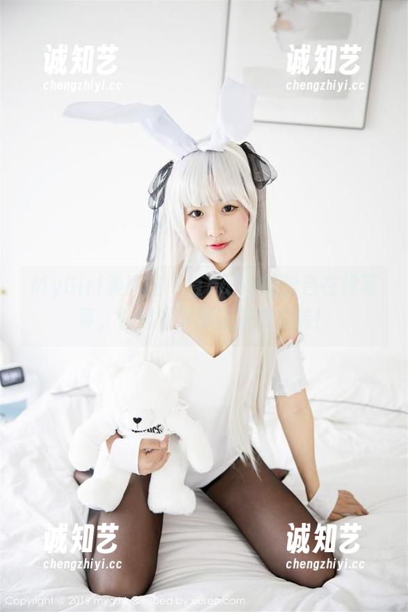 MyGirl美媛馆 - 豆baby的粉色在线写真，仿佛置身棉花糖的云端！