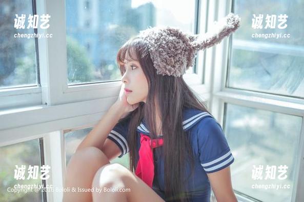 波萝社-猫九酱Sakura 波萝社 - 猫九酱Sakura甜心套图:小心,心动过于强烈!