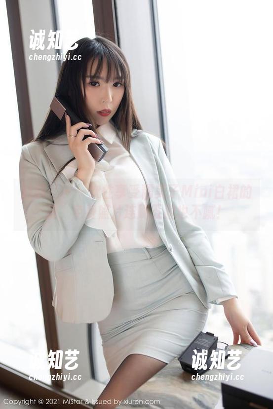 魅妍社-糯美子Mini 魅妍社 - 一次性享受糯美子Mini白裙的美,免费照片连刷五遍也不腻!